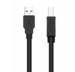 NILOX TECH - Cavo di collegamento con connettore USB-A 3.0 a connettore USB-B 3.0, maschio a maschio, lunghezza cavo 1,8 mt