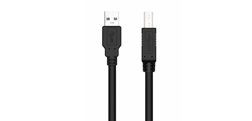 NILOX TECH - Cavo di collegamento con connettore USB-A 3.0 a connettore USB-B 3.0, maschio a maschio, lunghezza cavo 1,8 mt