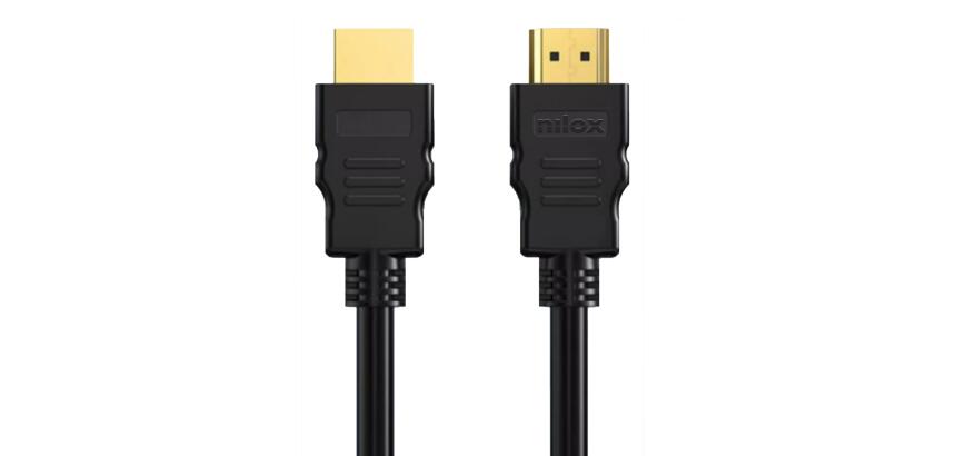 NILOX TECH - Cavo con connettore HDMI 1.4, Ethernet 4k, 30 Hz 30AWG, lunghezza cavo 3 mt, connettori maschio e maschio, Supporto Audio Return Channel (Retail pack)