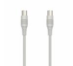 NILOX TECH - Cavo di congiunzione Video Antenna con connettore 9.5 mm a connettore 9.5 mm, maschio a femmina, lunghezza cavo 3 mt, adattatore Maschio–Maschio incluso confezione
