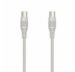 NILOX TECH - Cavo di congiunzione Video Antenna con connettore 9.5 mm a connettore 9.5 mm, maschio a femmina, lunghezza cavo 2 mt, adattatore Maschio–Maschio incluso (Retail pack)