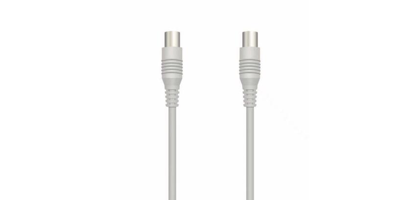 NILOX TECH - Cavo di congiunzione Video Antenna con connettore 9.5 mm a connettore 9.5 mm, maschio a femmina, lunghezza cavo 5 mt, adattatore Maschio–Maschio incluso confezione