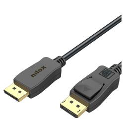 NILOX TECH - Cavo DisplayPort 1.4 20pin, maschio a maschio, risoluzione supportata fino a 8k, lunghezza cavo 3 metri, confezione retail