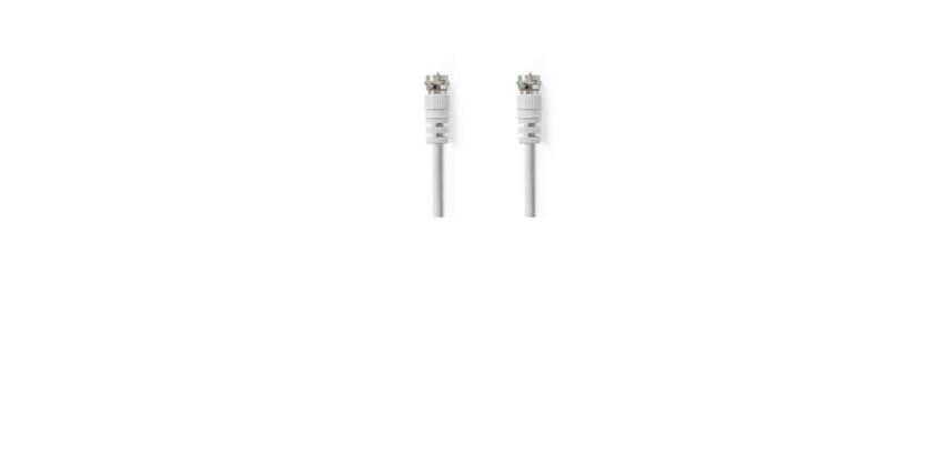 NILOX TECH - Cavo antenna satellitare con connettore F a connettore F, maschio a maschio, lunghezza cavo 5 mt