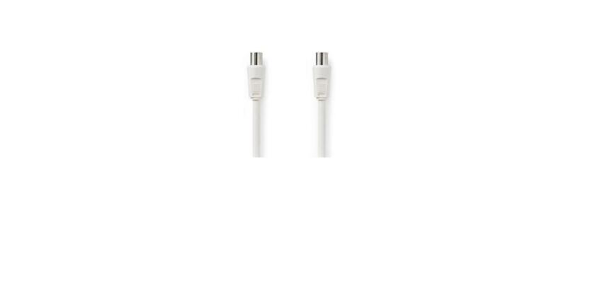 NILOX TECH - Cavo antenna coassiale con connettore RCA a connettore RCA, maschio a femmina W, lunghezza cavo 10 mt