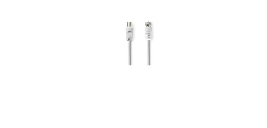 NILOX TECH - Cavo antenna coassiale con connettori F a connettori IEC 169-2, maschio a maschio F, lunghezza cavo 3 mt