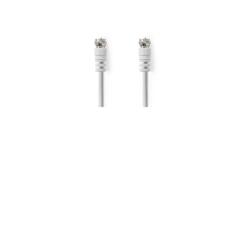 NILOX TECH - Cavo antenna satellitare con connettore F a connettore F, maschio a maschio, lunghezza cavo 3 mt