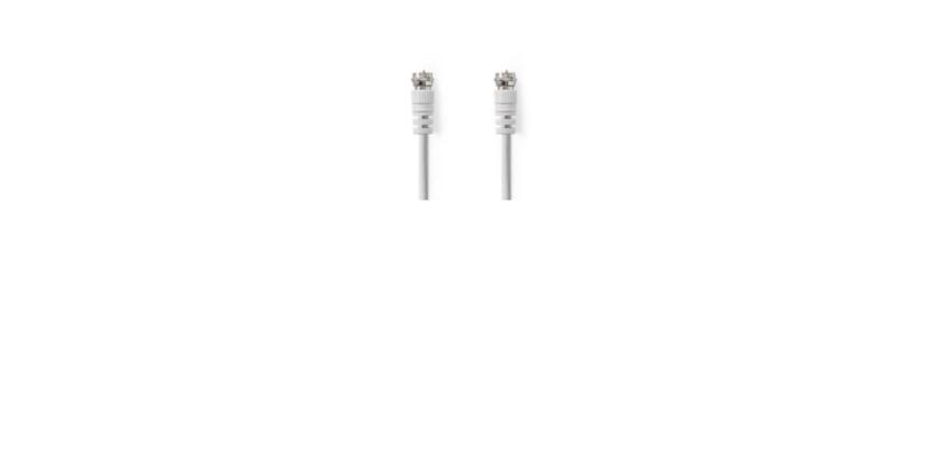 NILOX TECH - Cavo antenna satellitare con connettore F a connettore F, maschio a maschio, lunghezza cavo 3 mt