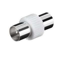 NILOX TECH - Adattatore coassiale con connettore RCA a connettore RCA, maschio a maschio, lunghezza cavo 0.3 mt