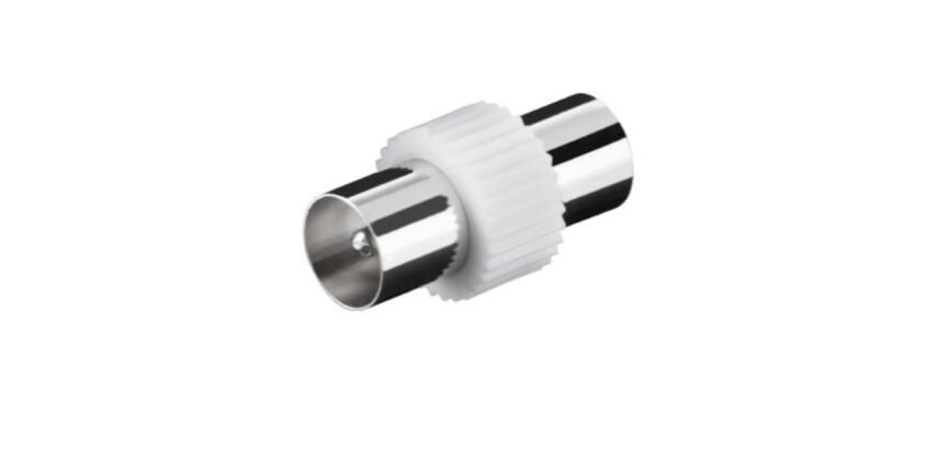 NILOX TECH - Adattatore coassiale con connettore RCA a connettore RCA, maschio a maschio, lunghezza cavo 0.3 mt