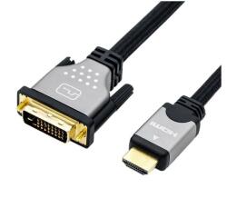 CAVO HDMI/DVI 24+1 DUAL LINK M/M NERO/SILVER MT. 2