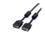 NILOX TECH - Cavo di collegamento con connettori HD -Sub 15 Pin, maschio a maschio, lunghezza cavo 2 mt, doppia schermatura, HQ VGA + FERRITE + DDC