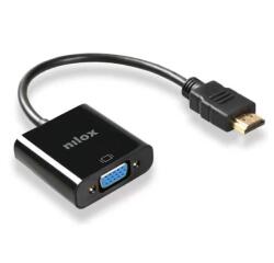 NILOX TECH - Adattatore audio e video da segnale digitale HDMI™ ad analogico VGA con risoluzione massima 1920x1200 @ 60Hz 15cm