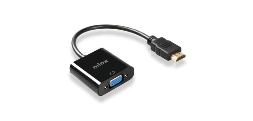 NILOX TECH - Adattatore audio e video da segnale digitale HDMI™ ad analogico VGA con risoluzione massima 1920x1200 @ 60Hz 15cm