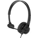NXAUCMON01 - Cuffia Mono professionale con tecnologia ENC, controlli sul cavo, porta USB-C e adattatore USB-A, lunghezza cavo 2 metri, microfono regolabile