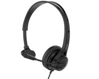 NXAUCMON01 - Cuffia Mono professionale con tecnologia ENC, controlli sul cavo, porta USB-C e adattatore USB-A, lunghezza cavo 2 metri, microfono regolabile