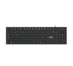 NILOX TECH - Tastiera con connessione USB-A, lunghezza cavo 1.5 mt, 105 tasti, 12 multimediali, layout italiano, tasti con trattamento laser anti usura