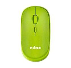Ratón inalámbrico, 1600 DPI, 4 botones, verde