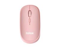 Ratón inalámbrico, 1600 DPI, 4 botones, rosa