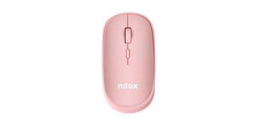Ratón inalámbrico, 1600 DPI, 4 botones, rosa