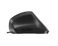 Ratón Vertical USB, 3600 DPI, 6 botones, negro