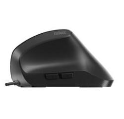Ratón Vertical USB, 3600 DPI, 6 botones, negro