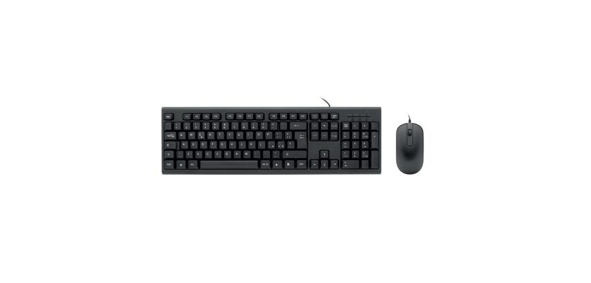 NILOX TECH - Kit Tastiera e Mouse Ottico USB 1000 DPI - Layout Italiano