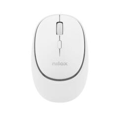 NILOX TECH - Mouse ottico, connessione wireless DUAL (BT 5.2 e Dongle 2.4GHZ), 1600 DPI, ricaricabile tramite porta USB-C, cavo incluso, 4 tasti