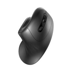 NILOX TECH - Mouse Verticale, connessione wireless con dongle 2.4 Ghz, 3200DPI, 6 tasti con silent click, funziona con pile AA(non incluse)