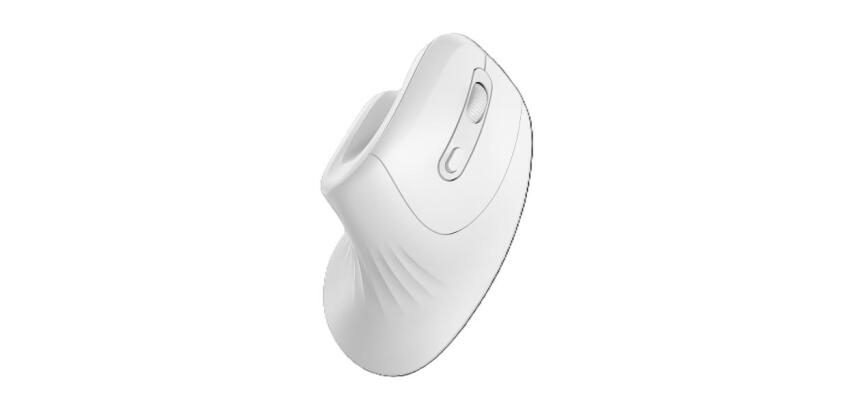NILOX TECH - Mouse Verticale, connessione wireless con dongle 2.4 Ghz, 3200DPI, 6 tasti con silent click, funziona con pile AA(non incluse)