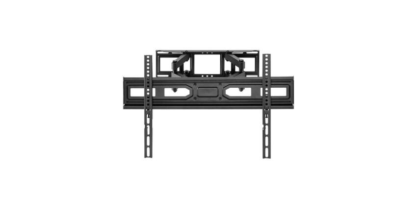 NILOX TECH - Staffa da parete per TV, ideale per schermi LED o CURVI, compatibile con TV da 37" a 80", portata max 40KG, gestione cavi integrata