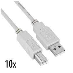 MULTIPACK 10X CAVO USB 2.0 1.8MT M/M A/B