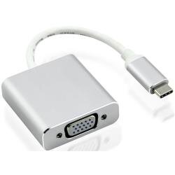 Nilox USB Type-C - VGA M/F Plata