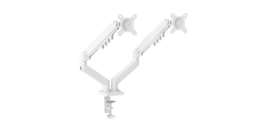NILOX TECH - Supporto a doppio braccio per monitor da 15” a 32”