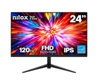 NILOX TECH - Monitor 24" 120Hz/IPS/Multimedia/Full HD/HDMI/VGA/ENERGY STAR