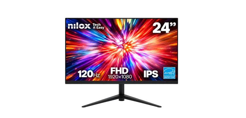 NILOX TECH - Monitor 24" 120Hz/IPS/Multimedia/Full HD/HDMI/VGA/ENERGY STAR