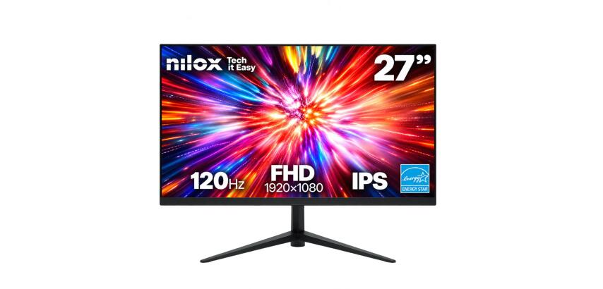 NILOX TECH - Monitor 27" 120Hz/IPS/Multimedia/Full HD/HDMI/VGA/ENERGY STAR