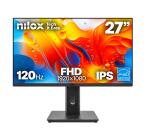 NILOX TECH - Monitor Regolabile 27" 120Hz/IPS/Multimedia/Full HD/HDMI/DP/VGA/ENERGY STAR
