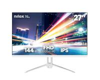 NILOX TECH - Monitor 27" 144Hz/Full HD/HDMI/VGA - Bianco