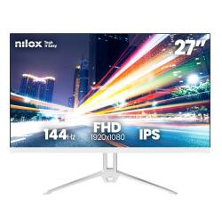 NILOX TECH - Monitor 27" 144Hz/Full HD/HDMI/VGA - Bianco