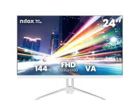 NILOX TECH - Monitor 24" 144Hz/Full HD/HDMI/VGA - Bianco