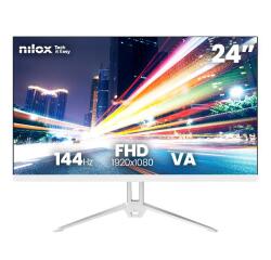 NILOX TECH - Monitor 24" 144Hz/Full HD/HDMI/VGA - Bianco