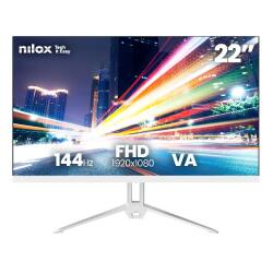 NXM22FHD14411W: NILOX TECH - Monitor 22" 144Hz/Full HD/HDMI/VGA - Bianco