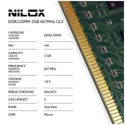 DDR2 DIMM 2GB 667MHZ CAS LATENCY 5