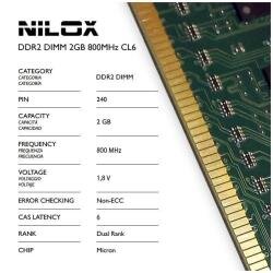 DDR2 DIMM 2GB 800MHZ CAS LATENCY 6