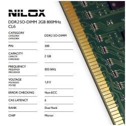 DDR2 SO-DIMM 2GB 800MHZ CAS LATENCY 6