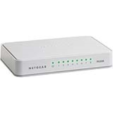Netgear Fast Ethernet Switch a 8 porte 10/100 Mbps non schermate autosensing e MDI-MDX. Ideale per Home Network - Dotato di alimentator