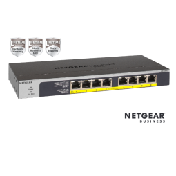 NETGEAR GS108LP - switch - 8 ports - rack-mountable