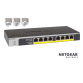 NETGEAR GS108LP Switch Unmanaged 8 porte Gigabit PoE+ (budget 60W),Garanzia a vita+NBD