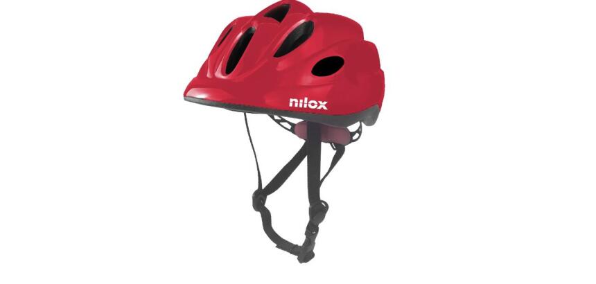 Casco bimbo con luce LED rosso